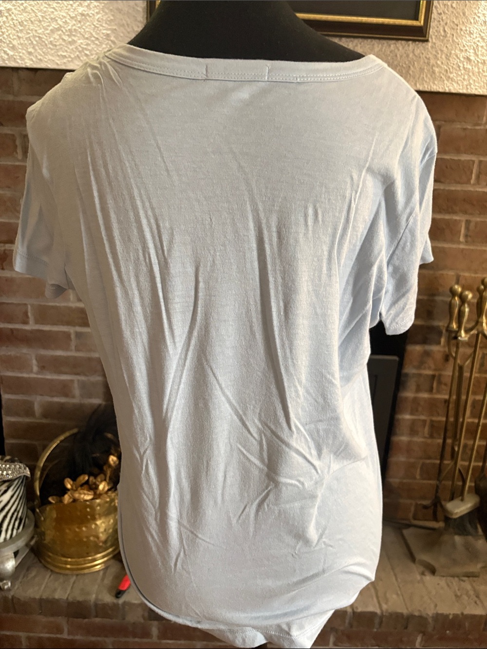 James Perse Light Blue Short Sleeve Crewneck Tee